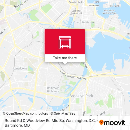 Round Rd & Woodview Rd Mid Sb map