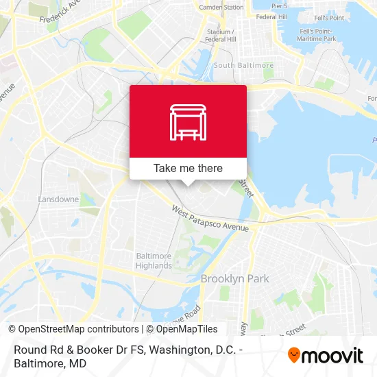Round Rd & Booker Dr FS map