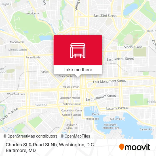 Charles St & Read St Nb map