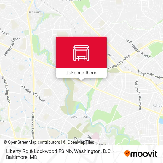 Liberty Rd & Lockwood FS Nb map