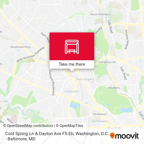 Cold Spring Ln & Dayton Ave FS Eb map