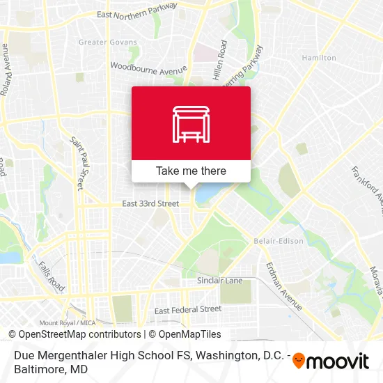 Due Mergenthaler High School FS map