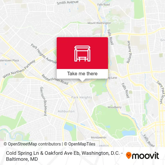 Cold Spring Ln & Oakford Ave Eb map