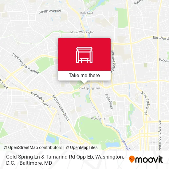 Cold Spring Ln & Tamarind Rd Opp Eb map