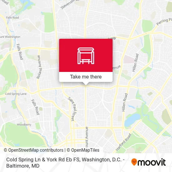 Cold Spring Ln & York Rd Eb FS map