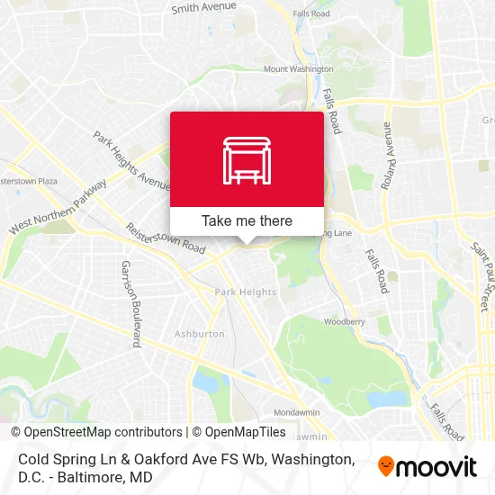 Cold Spring Ln & Oakford Ave FS Wb map
