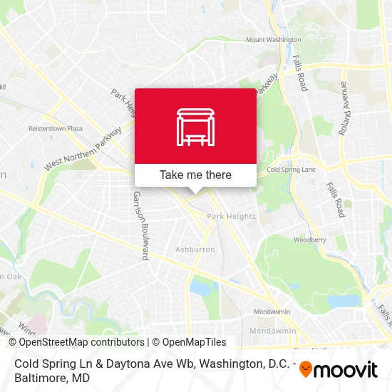 Cold Spring Ln & Daytona Ave Wb map
