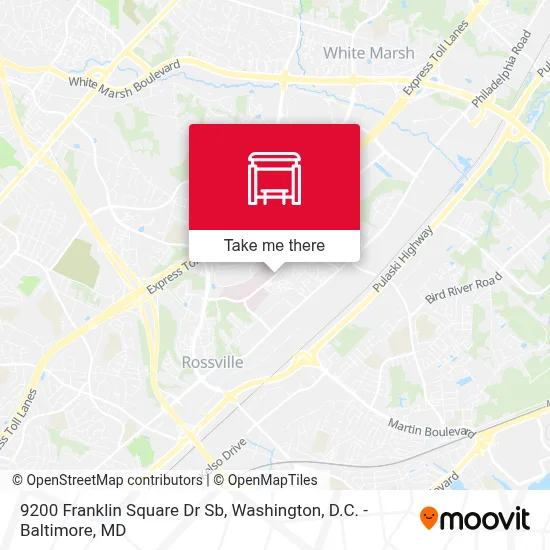 9200 Franklin Square Dr Sb map