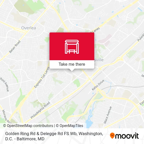 Golden Ring Rd & Delegge Rd FS Wb map
