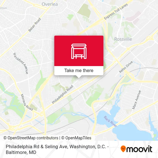 Philadelphia Rd & Seling Ave map