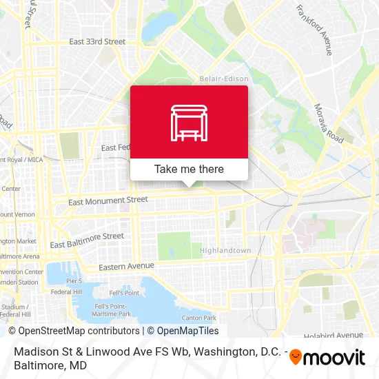 Madison St & Linwood Ave FS Wb map