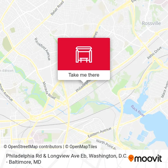 Philadelphia Rd & Longview Ave Eb map