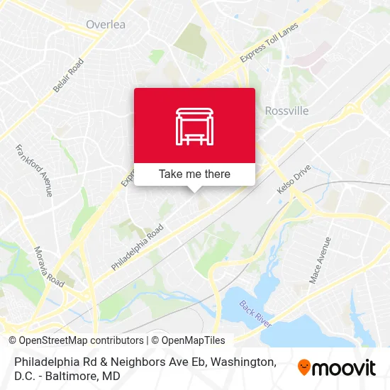 Philadelphia Rd & Neighbors Ave Eb map