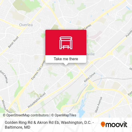 Golden Ring Rd & Akron Rd Eb map