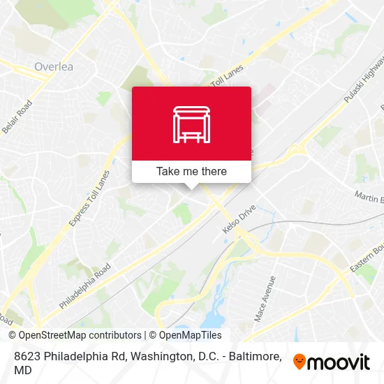 8623 Philadelphia Rd map