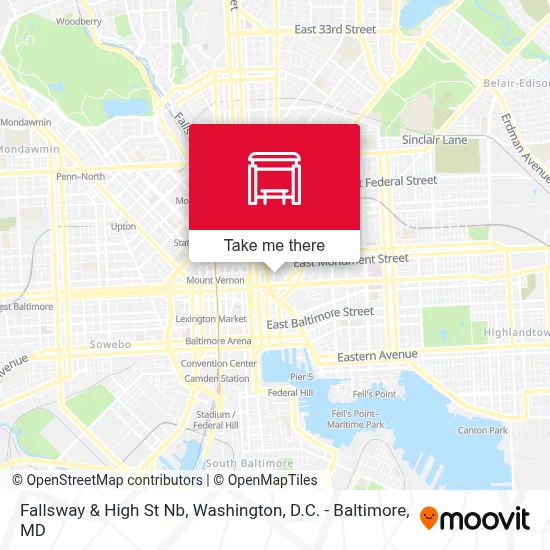 Fallsway & High St Nb map