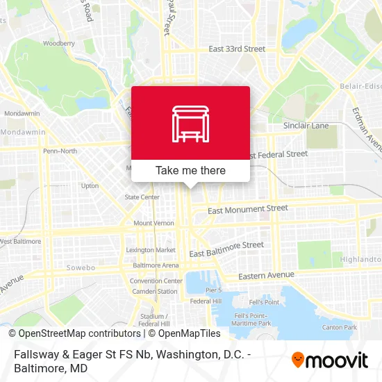 Fallsway & Eager St FS Nb map