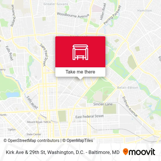 Kirk Ave & 29th St map