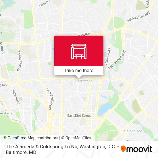 Mapa de The Alameda & Coldspring Ln Nb