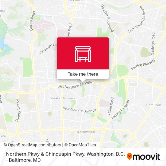 Northern Pkwy & Chinquapin Pkwy map
