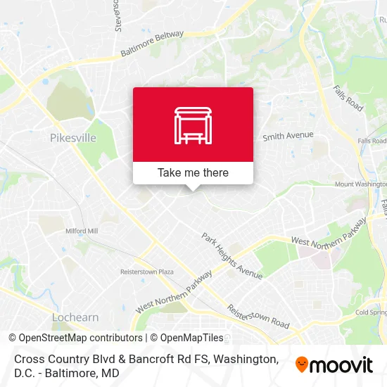 Cross Country Blvd & Bancroft Rd FS map