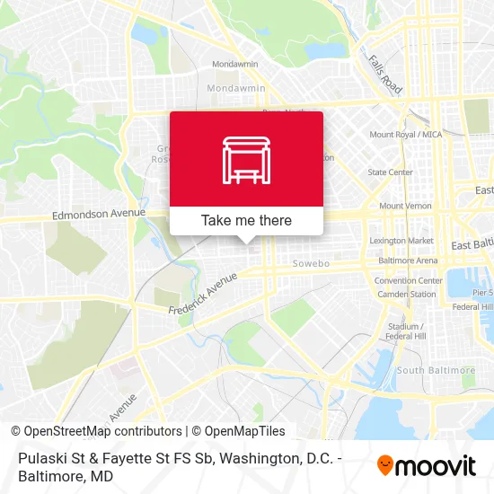 Pulaski St & Fayette St FS Sb map