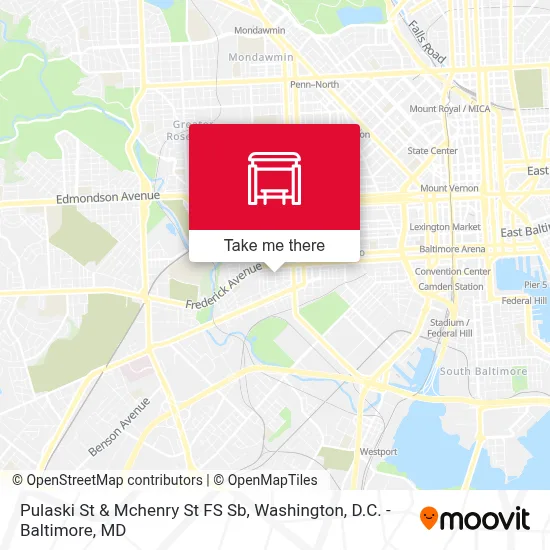 Pulaski St & Mchenry St FS Sb map