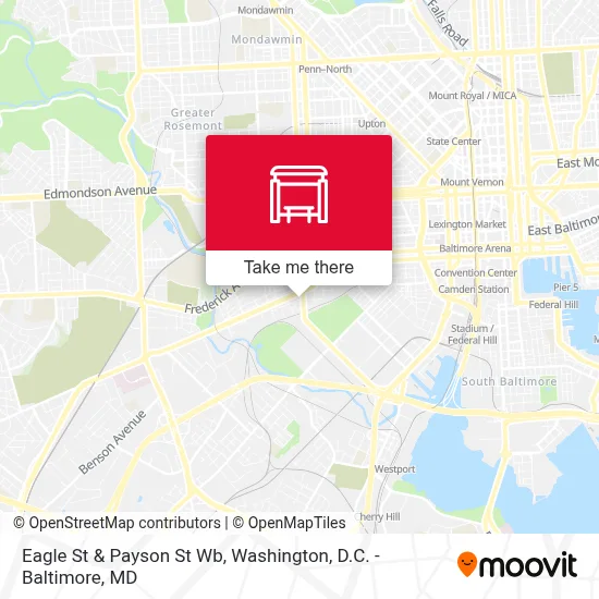 Eagle St & Payson St Wb map