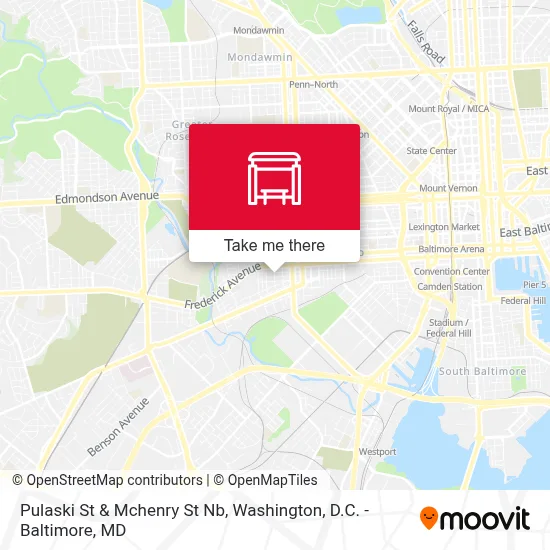 Pulaski St & Mchenry St Nb map