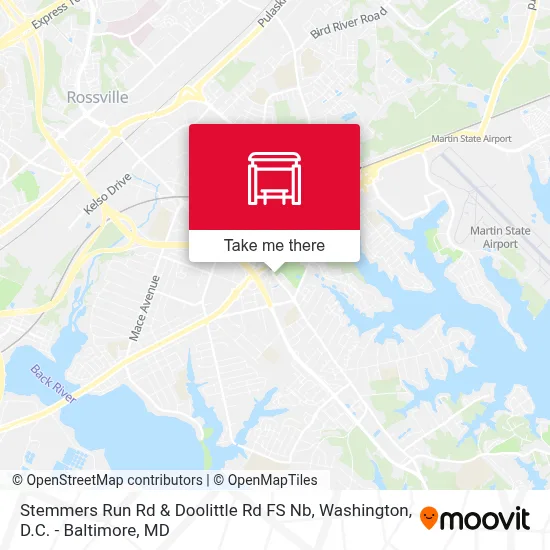 Stemmers Run Rd & Doolittle Rd FS Nb map