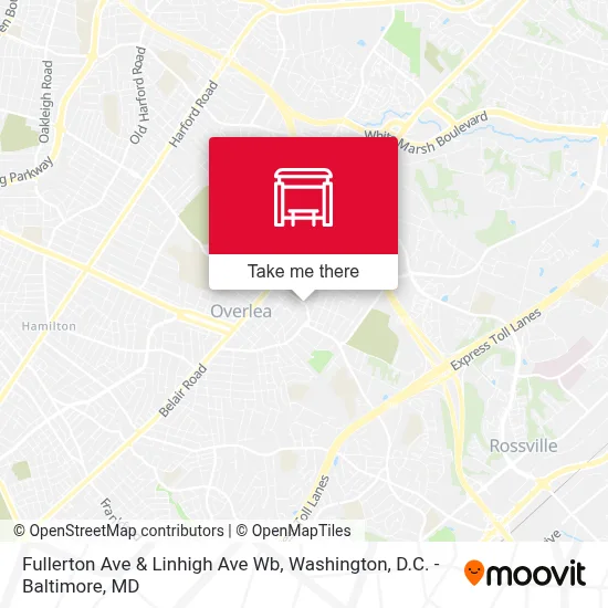 Fullerton Ave & Linhigh Ave Wb map