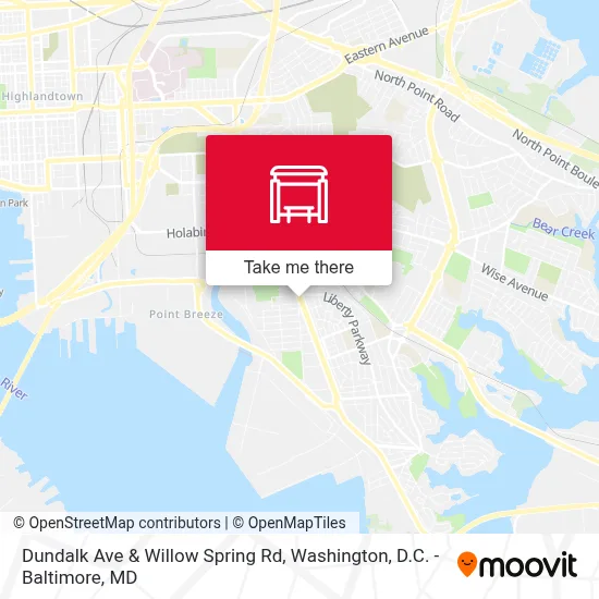 Dundalk Ave & Willow Spring Rd map