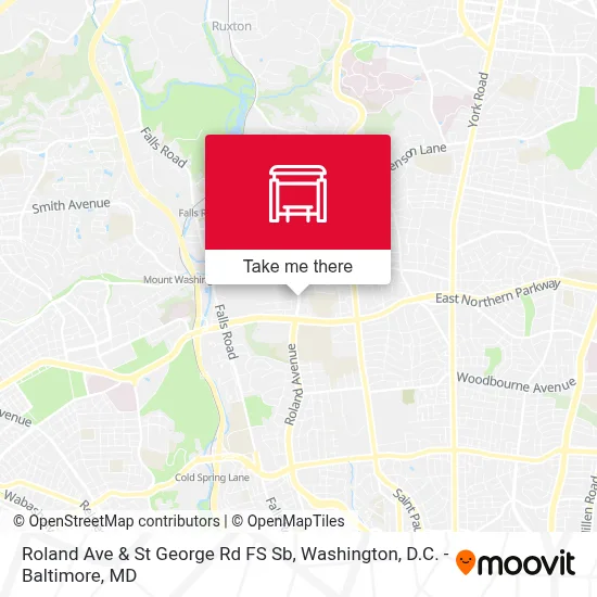 Roland Ave & St George Rd FS Sb map