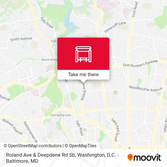 Roland Ave & Deepdene Rd Sb map