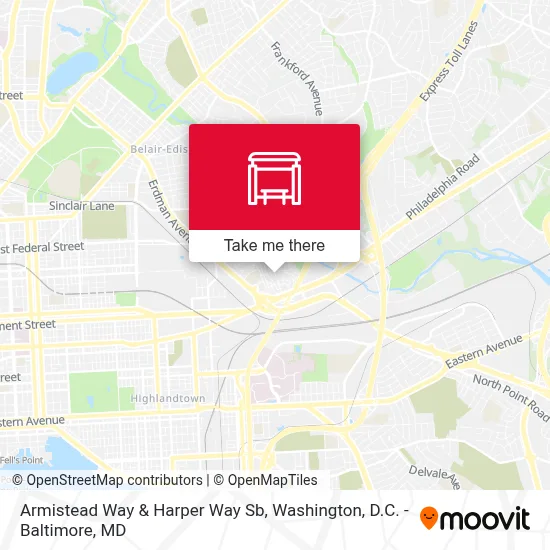 Armistead Way & Harper Way Sb map