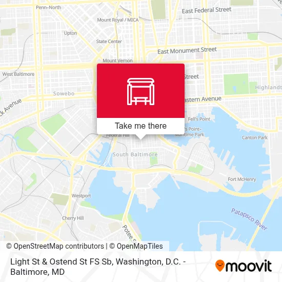Light St & Ostend St FS Sb map