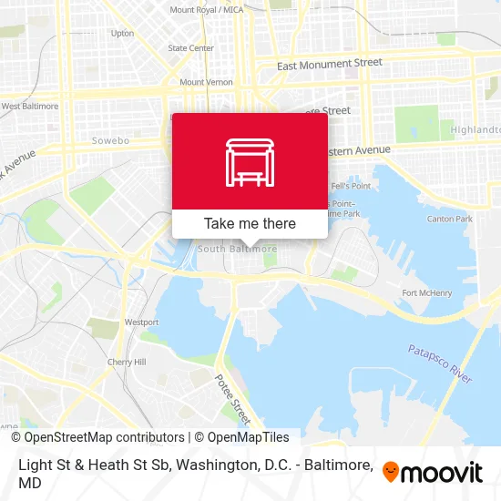 Light St & Heath St Sb map