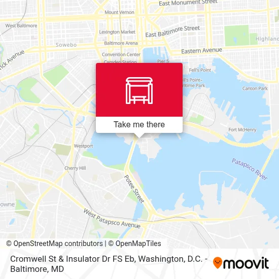 Cromwell St & Insulator Dr FS Eb map