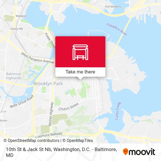 10th St & Jack St Nb map