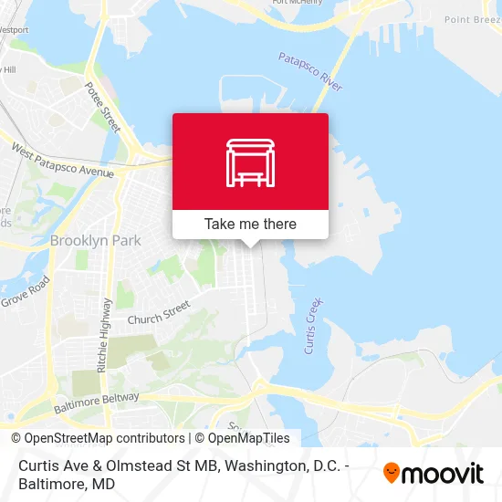 Curtis Ave & Olmstead St MB map