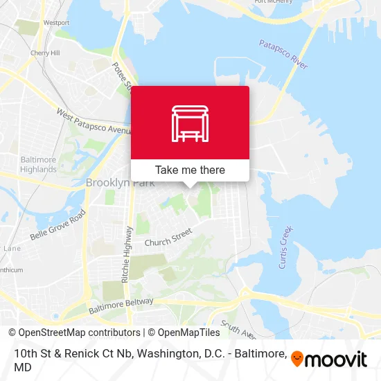 10th St & Renick Ct Nb map