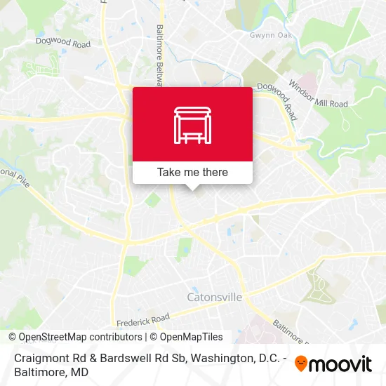 Craigmont Rd & Bardswell Rd Sb map