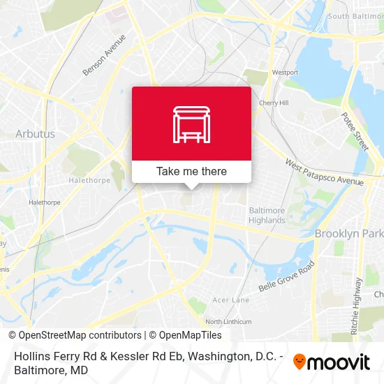 Hollins Ferry Rd & Kessler Rd Eb map