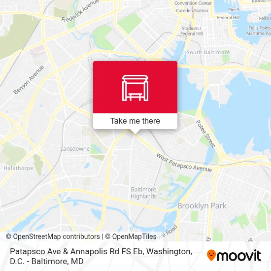 Patapsco Ave & Annapolis Rd FS Eb map