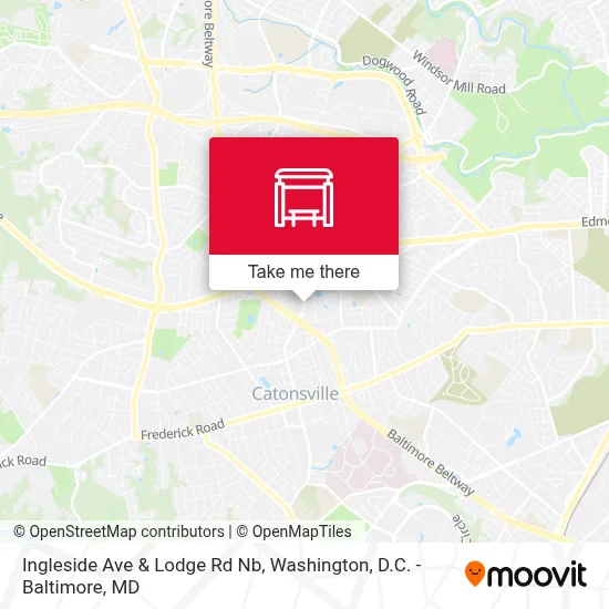 Ingleside Ave & Lodge Rd Nb map