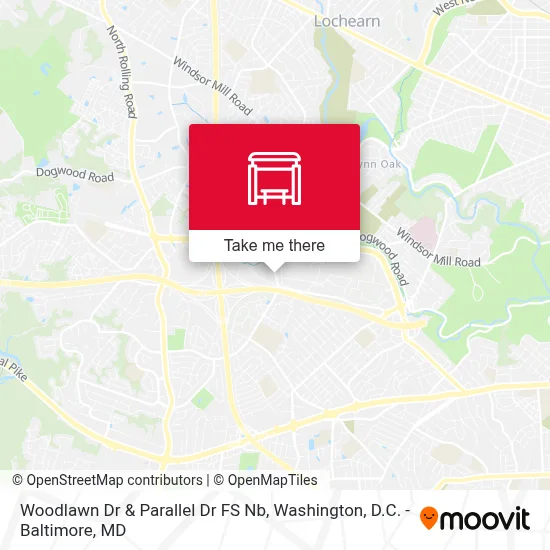 Woodlawn Dr & Parallel Dr FS Nb map