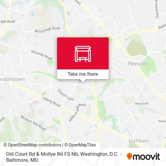 Old Court Rd & Mollye Rd FS Nb map