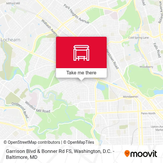 Garrison Blvd & Bonner Rd FS map
