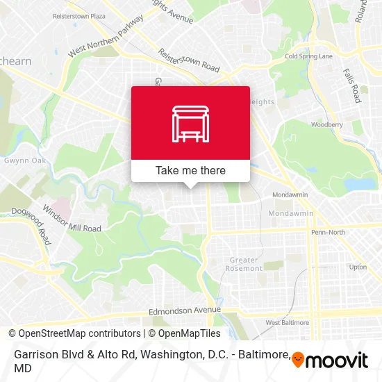 Garrison Blvd & Alto Rd map