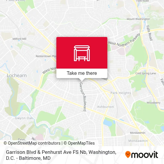Garrison Blvd & Penhurst Ave FS Nb map